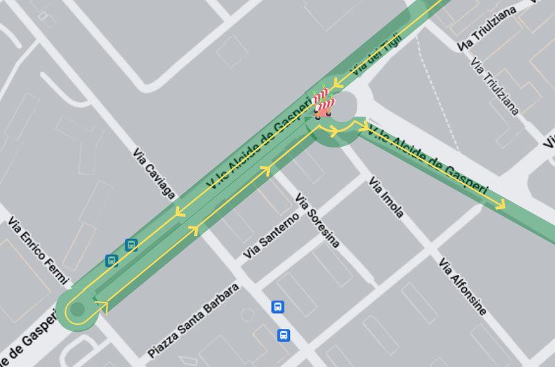 Lavori teleriscaldamento rondò dei tigli