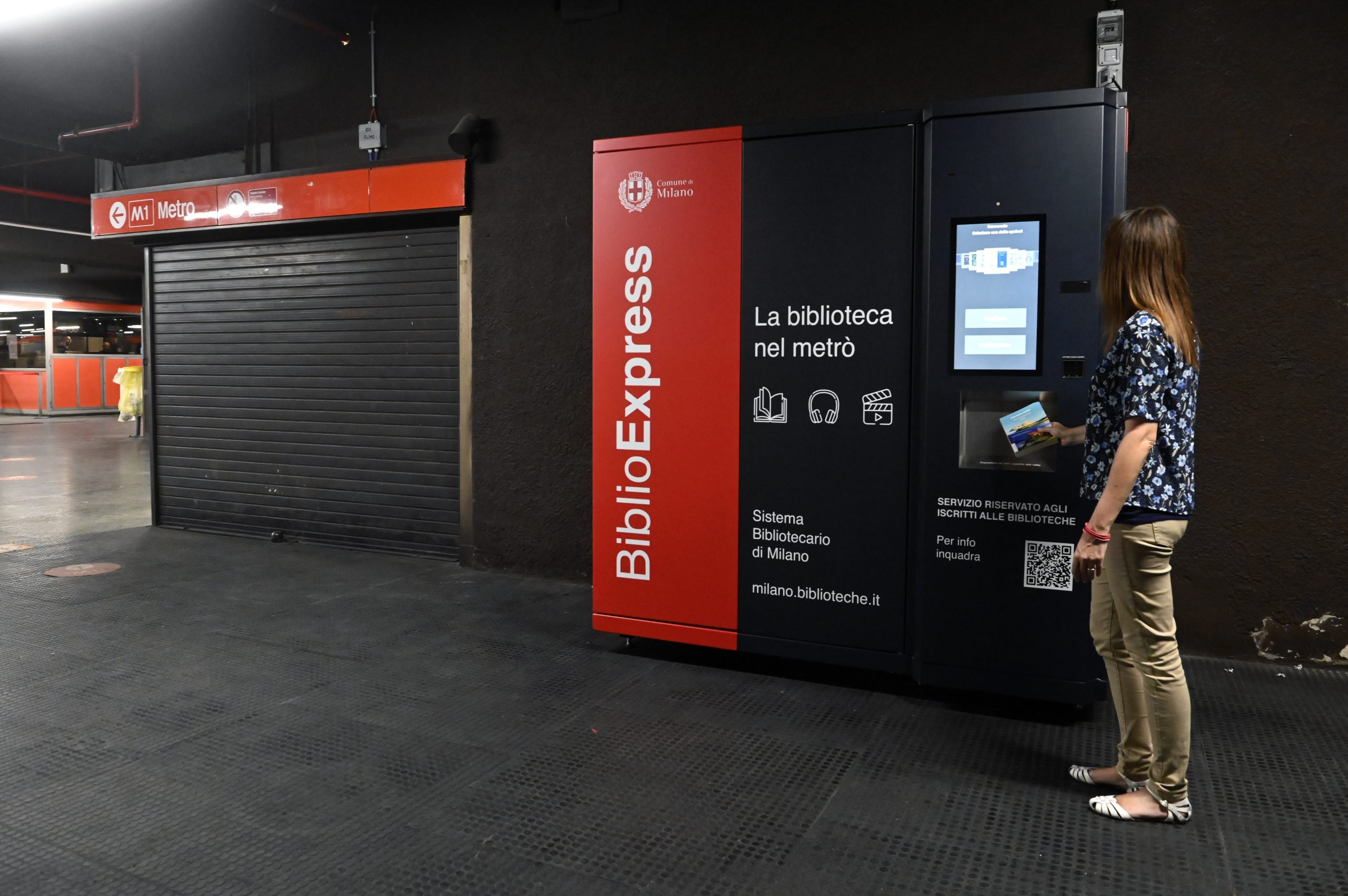 Biblioteca nel metro