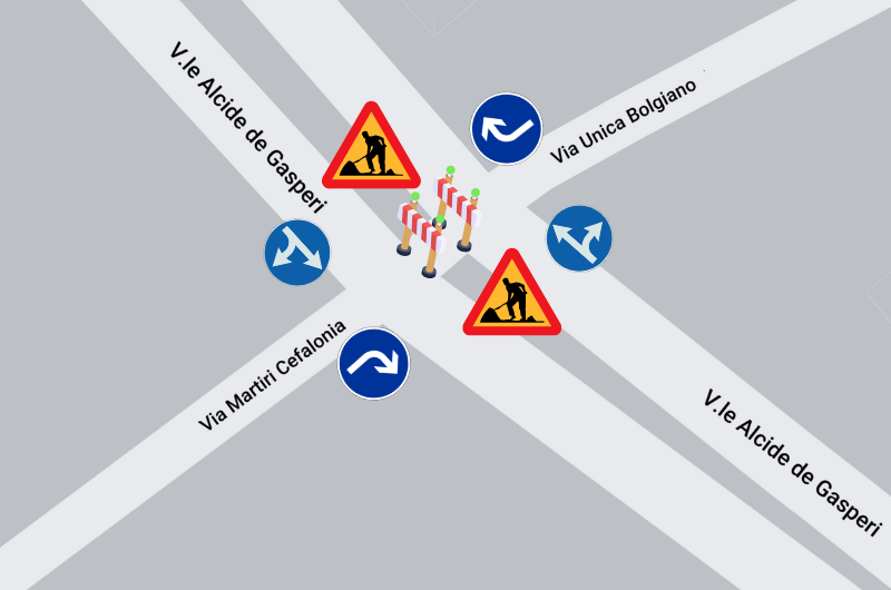 Lavori TLR incrocio Bolgiano