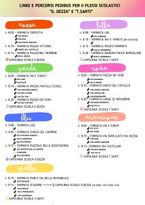 linee pedibus agosto 2022 Melegnano