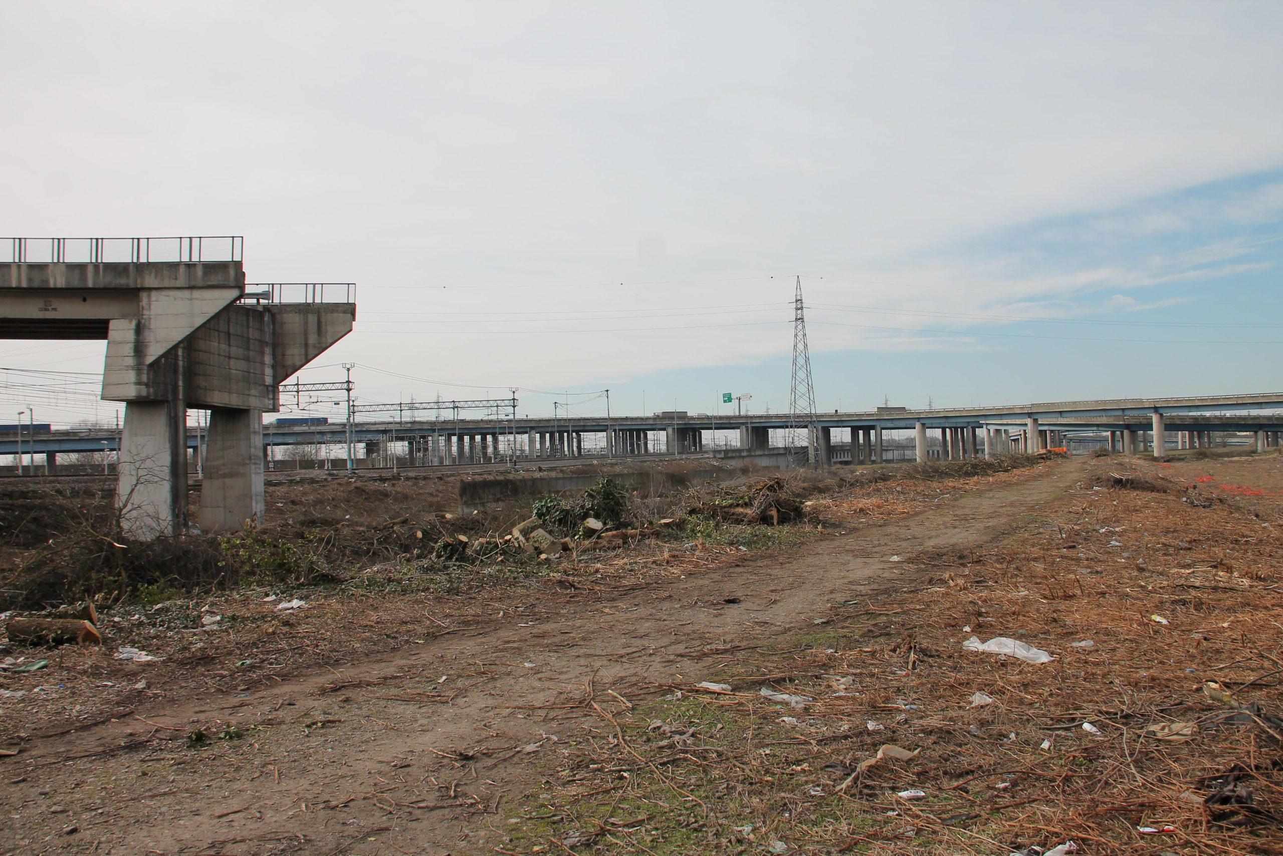 Area Tangenziale in corso di bonifica
