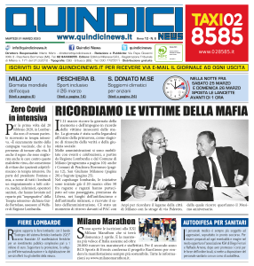 Quindici News Numero 6 del 21 marzo 2023 Prima pagina