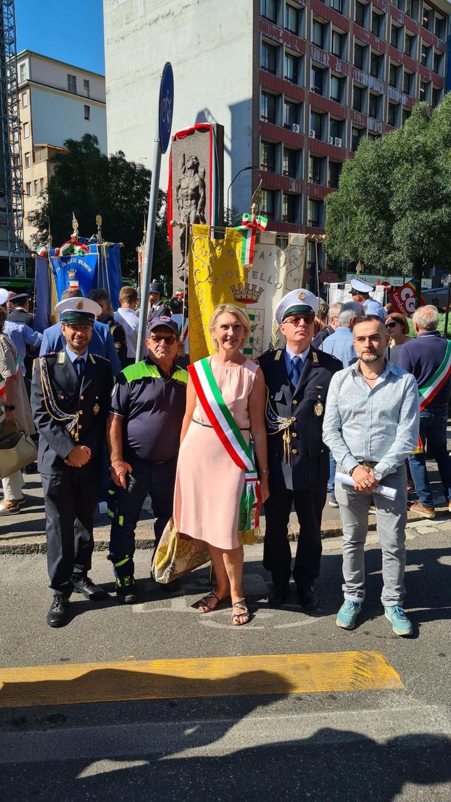 cerimonia piazzale Loreto Pioltello
