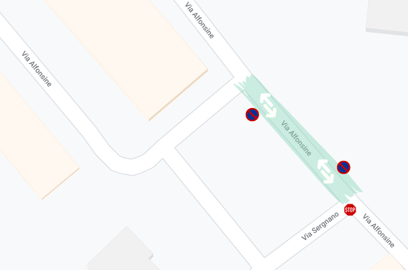 modifiche viabilità via Alfonsine San Donato