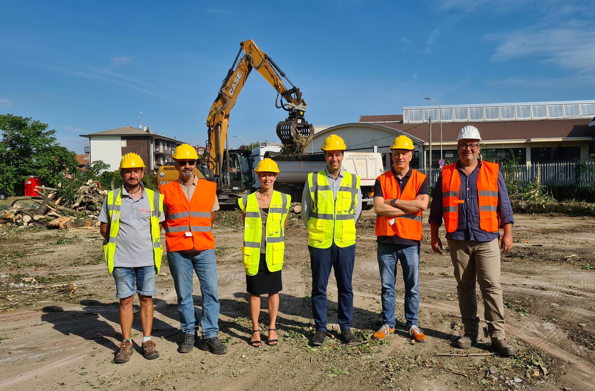 Bonifica area cantiere nido rho