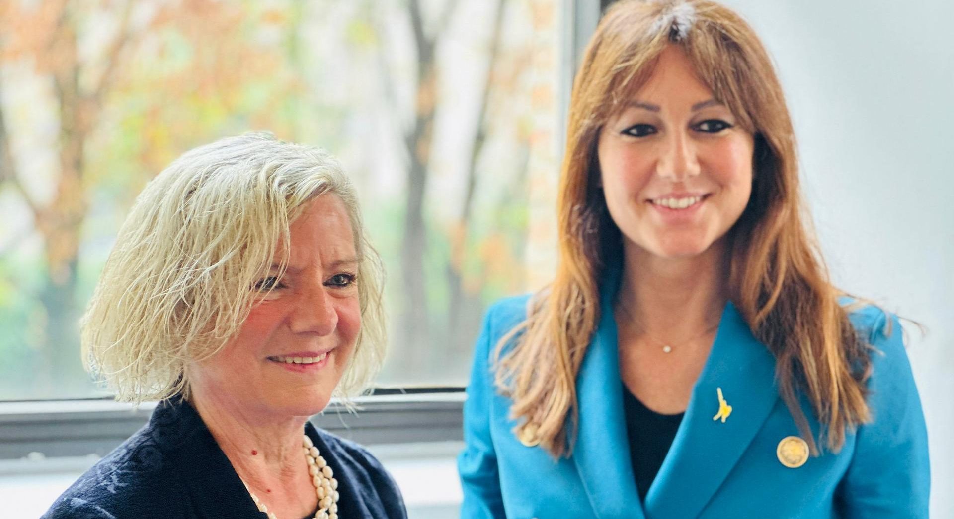 Assessore Lucchini e presidente auser Fulvia Colombini