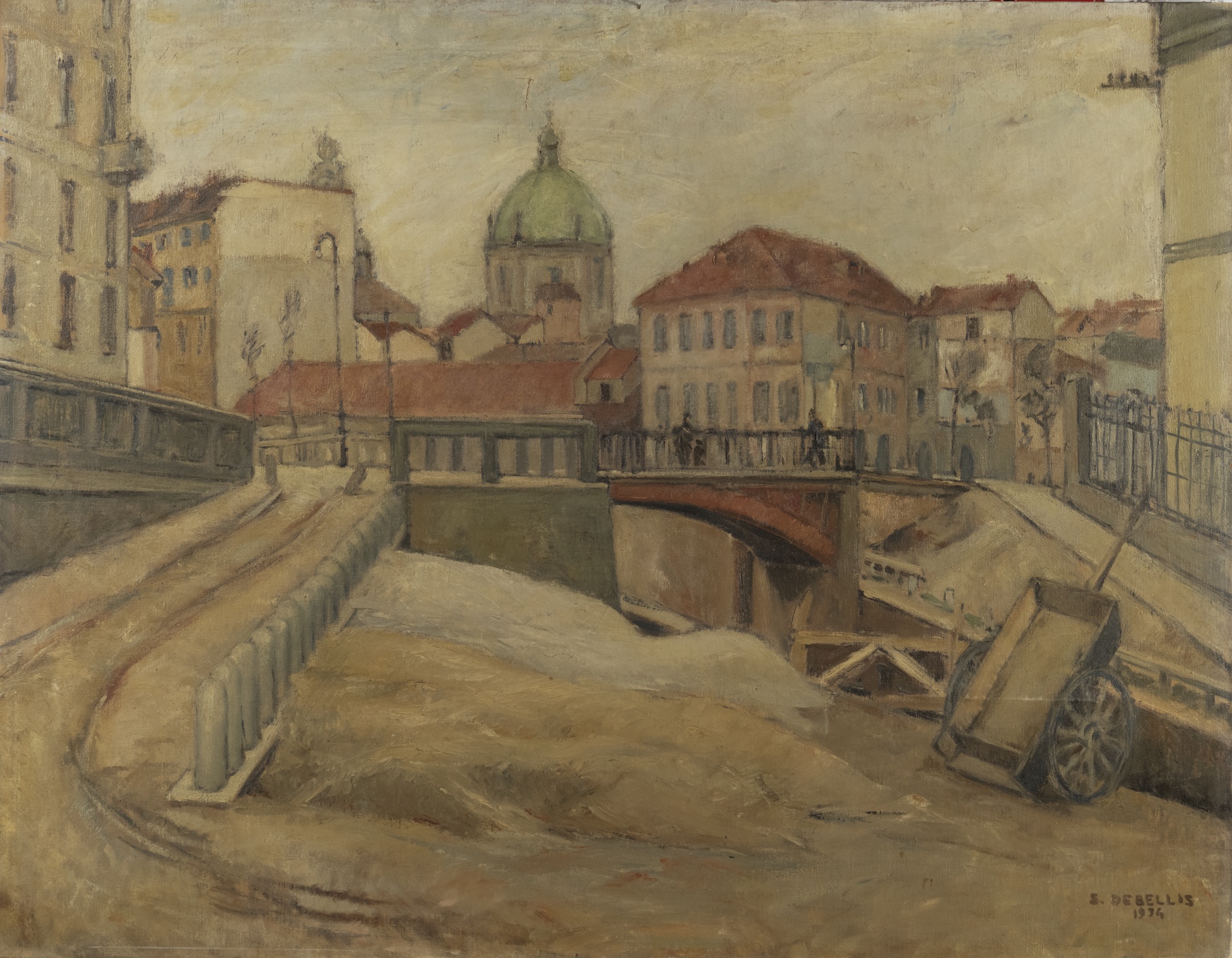 Sergio De Ballis_P.te S.ta Croce Milano_cm72,5x92,5_Copyright Comune di Milano - tutti i diritti riservati - Palazzo Morando _ Costume Moda Immagine, Milano