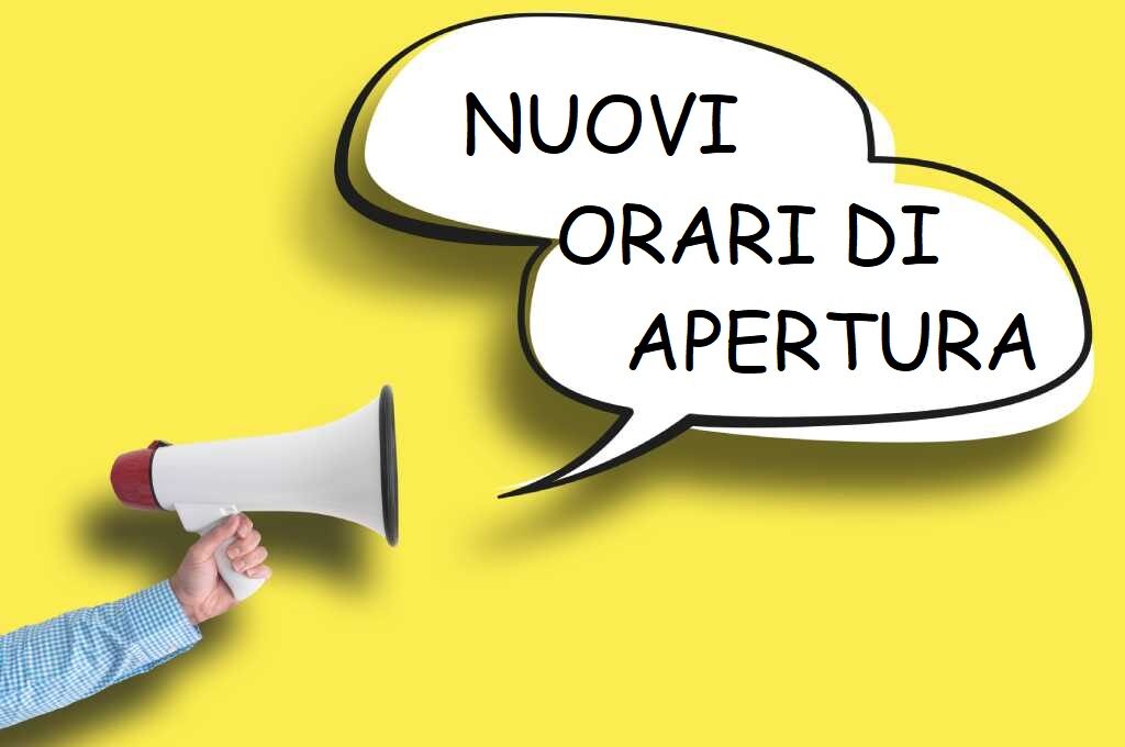 nuovi orari apertura