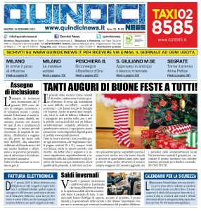 Quindici News Numero 22 del 19 dicembre 2023 Prima pagina