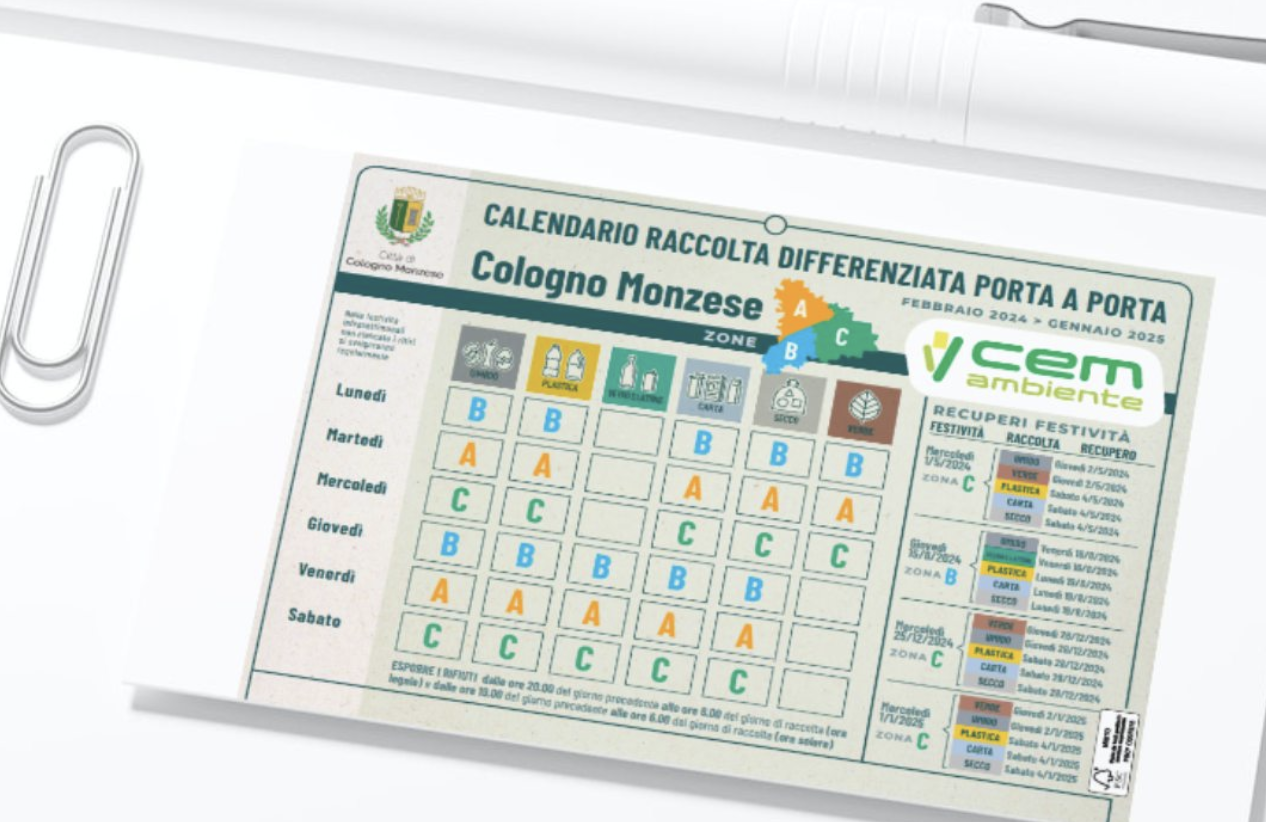 cologno raccolta differenziata