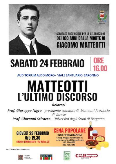 matteotti centenario saronno