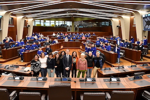 Romani con sudenti e docenti