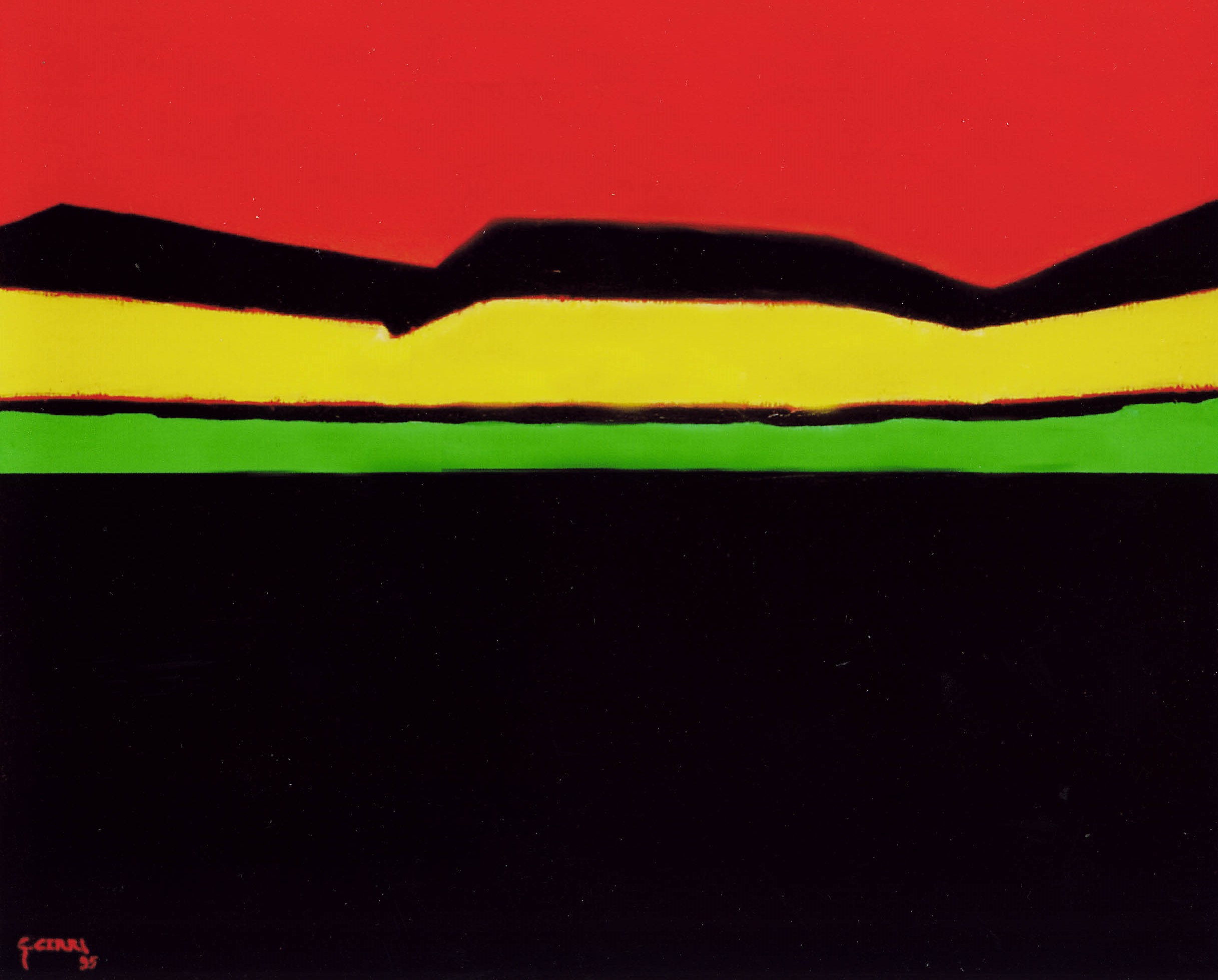 Per amore del paesaggio, 1995, olio su tela, cm. 80x100 (3)