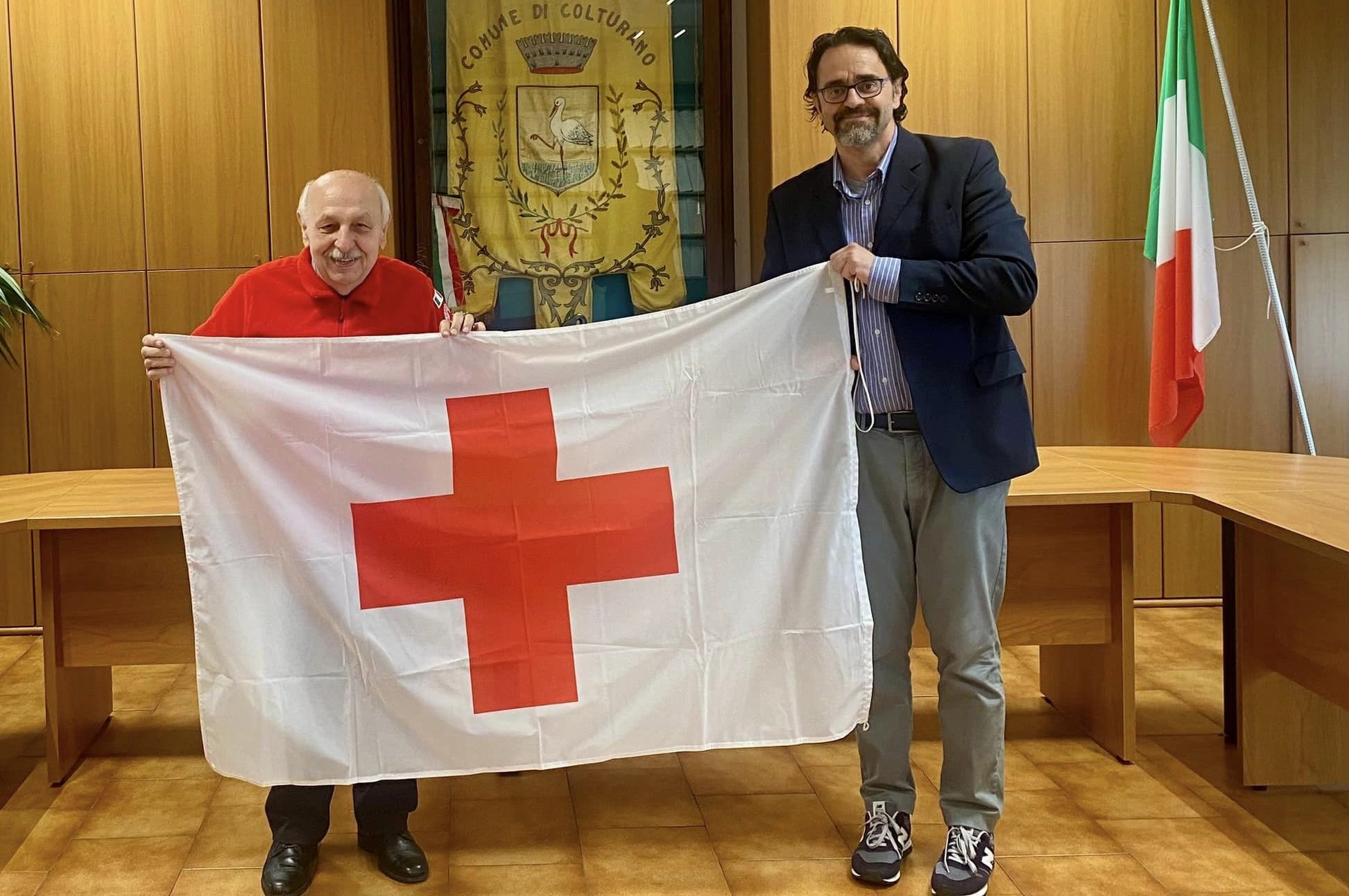 croce rossa bandiera colturano