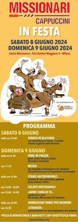 Locandina Missionari Cappuccini in Festa 2024