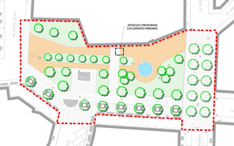 Riqualificazione piazza Trento e Trieste Sesto