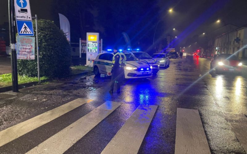 posto di blocco polizia