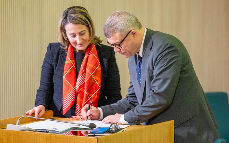 firma accordo IULM Confcommercio Garavaglia Barbieri