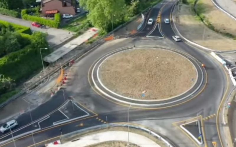 tribiano nuova rotatoria