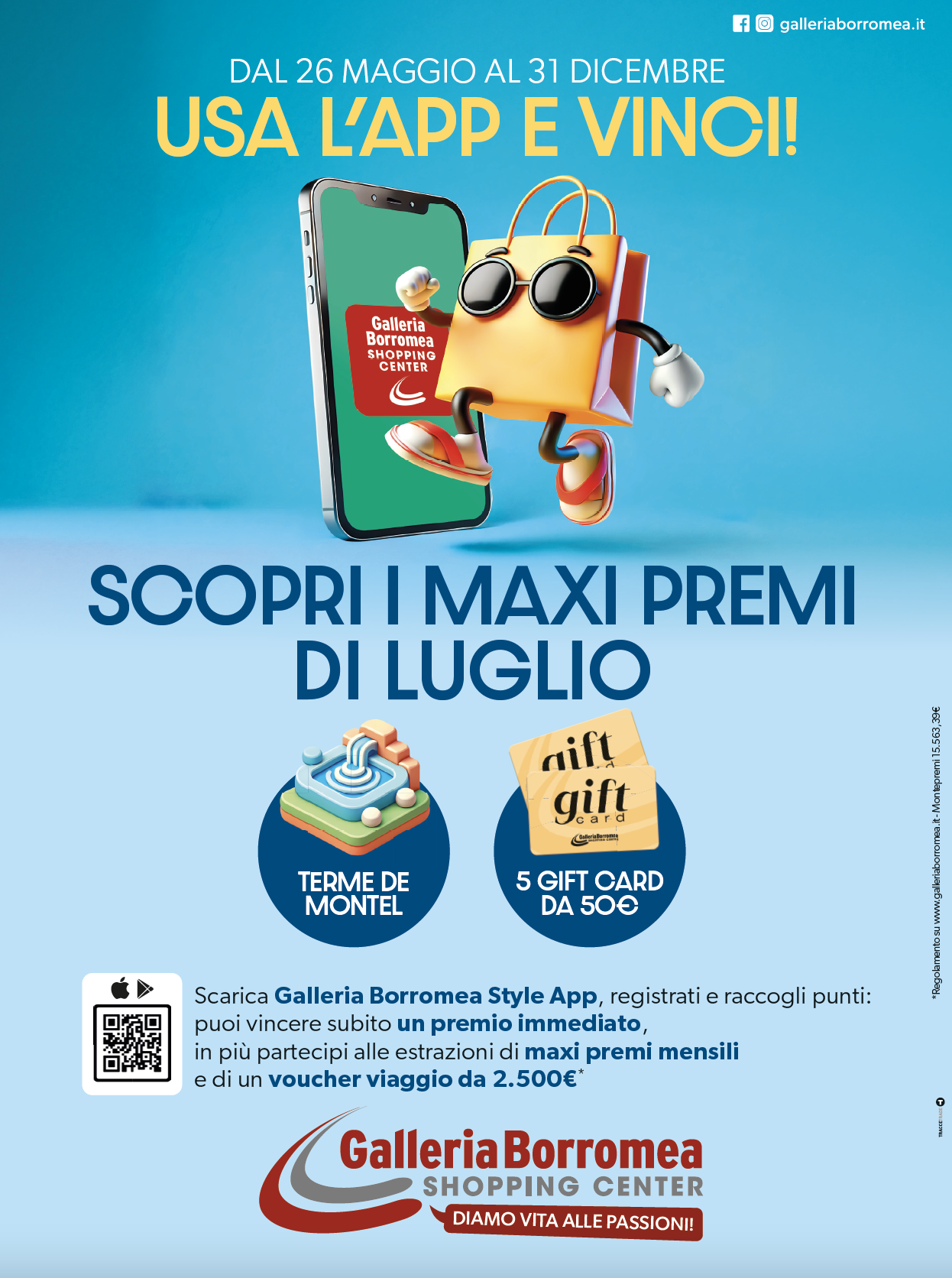 Concorso Galleria Borromea, l’app che premia ogni giorno!