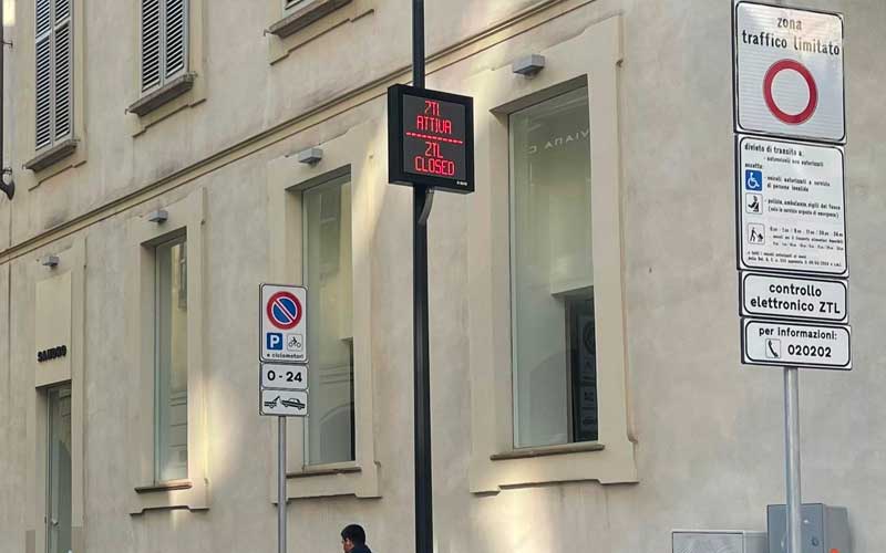 ztl quadrilatero Milano