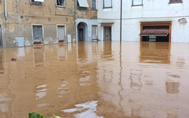 maltempo allagamento meda