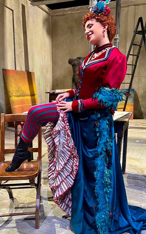 Eleonora Boaretto in Musetta al Teatro Coccia di Novara (foto di Marco Gandini) 