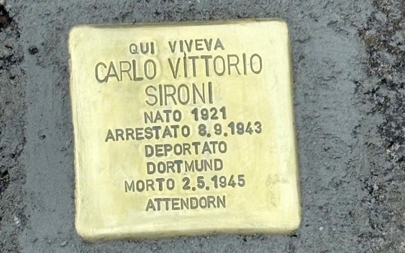 pietra inciampo sironi triuggio