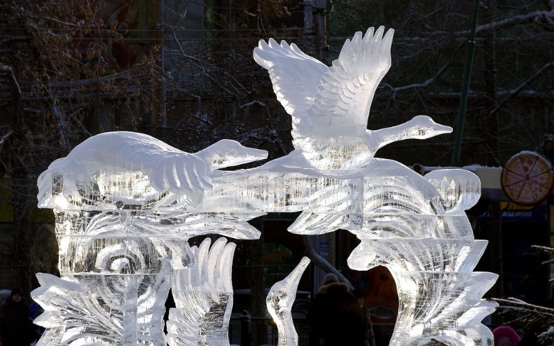 sculture ghiaccio